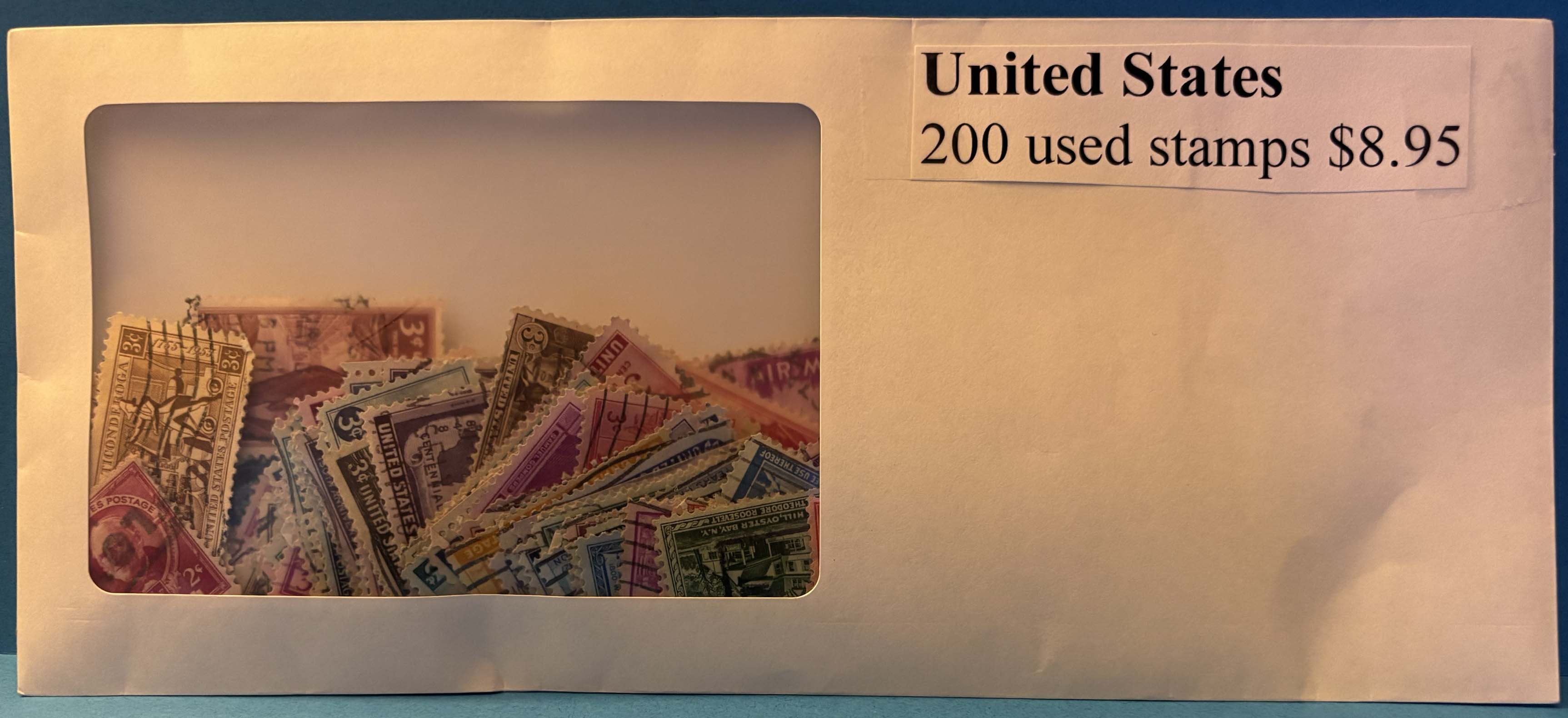 200 Used United States Stamps